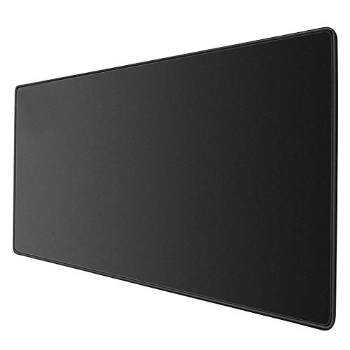 JIALONG Large Mouse Mat Gaming Mouse Pad XXL Comfortable Textured Micro-weave Cloth Surface for Laptop, Computer PC - 900x400mm Black
