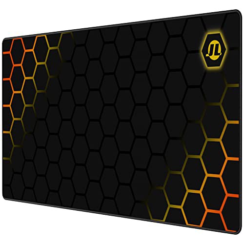 JIALONG Gaming Mouse Mat Mouse Pad - Extra Large 900 x 400 x 3mm Mousepad with Non-Slip Rubber Base - Smooth Cloth Surface - Black 