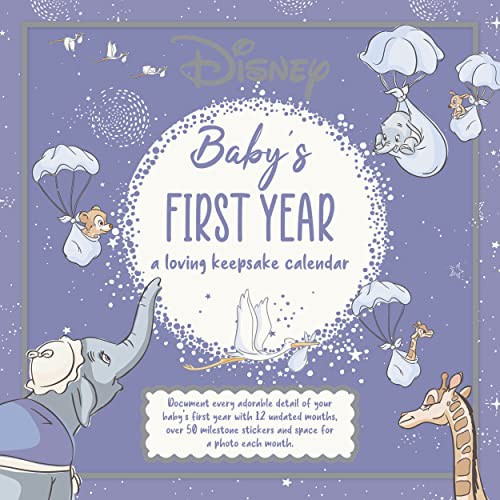 Children's Keepsake Calendar, 1st Year Baby Keepsake Calendar, Disney Baby, Kids 1st Calendar, Size of Product