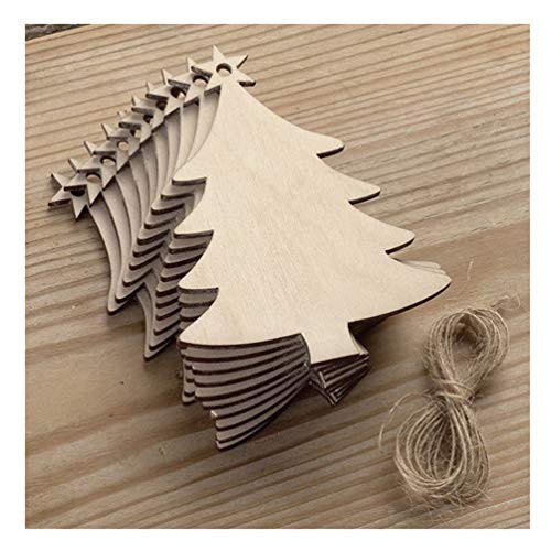 LALANG Rustic Wooden Bauble Hanging Decor Christmas Wedding Party Bunting Decoration 