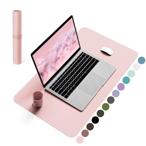 Non-Slip Desk Pad, Waterproof PVC Leather Desk Table Protector, Ultra Thin Large Mouse Pad, Easy Clean Laptop Desk Writing Mat for Office Work/Home/Decor 