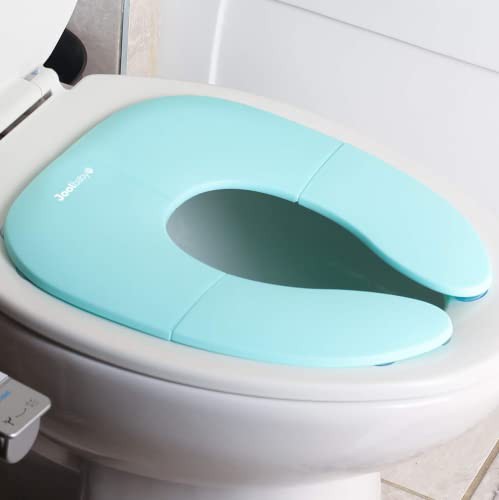 Jool Baby Products - Folding Travel Potty Seat for Boys and Girls, Fits Round & Oval Toilets, Non-Slip Suction Cups, Includes Free Travel Bag 