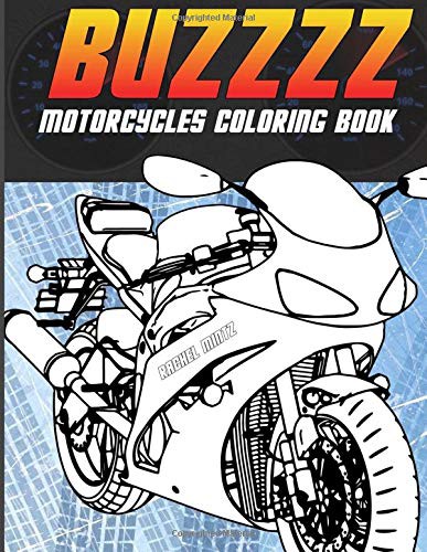 Buzzzz - Motorcycles Coloring Book