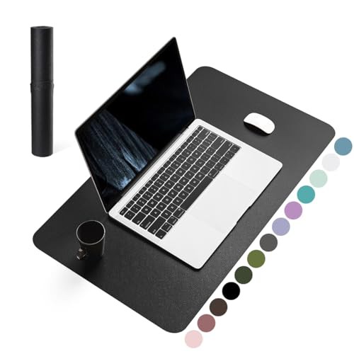 YSAGi Non-Slip Desk Pad, Waterproof PVC Leather Desk Table Protector, Ultra Thin Large Mouse Pad, Easy Clean Laptop Desk Writing Mat for Office Work/Home/Decor 