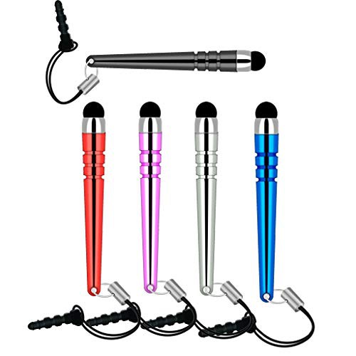 iSOUL Stylus Capacitive Touch Pen Stylus For Smartphone, Mobile, Phone, NoteBook, Tablet, iPhone, iPad, iPod, Galaxy, NOTE, HTC, Computer, Google Pixel, OnePlus, Styli With Anti Dust Plug Cap 