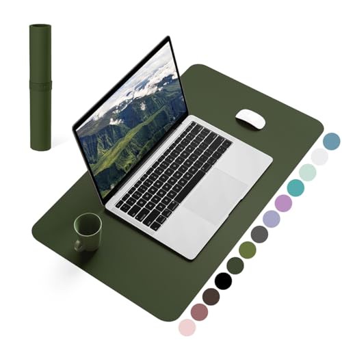 YSAGi Non-Slip Desk Pad, Waterproof PVC Leather Desk Table Protector, Ultra Thin Large Mouse Pad, Easy Clean Laptop Desk Writing Mat for Office Work/Home/Decor 