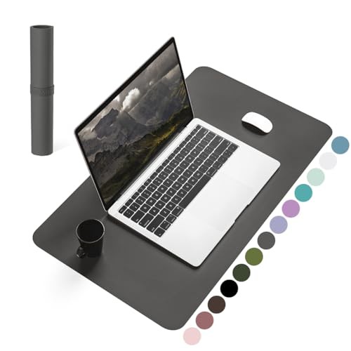 YSAGi Non-Slip Desk Pad, Waterproof PVC Leather Desk Table Protector, Ultra Thin Large Mouse Pad, Easy Clean Laptop Desk Writing Mat for Office Work/Home/Decor 