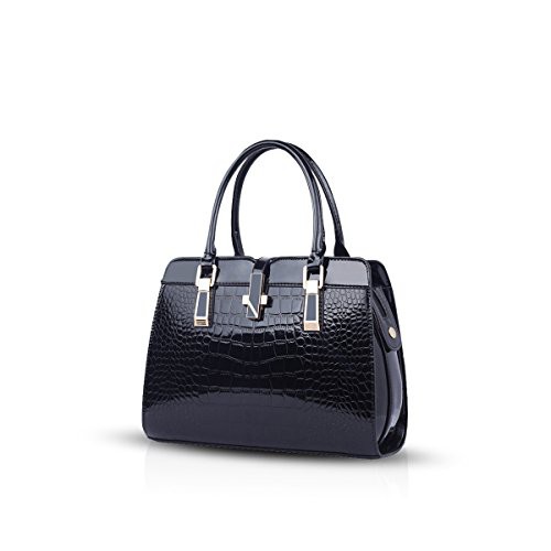 Nicole&Doris Ladies Handbags Fashion Zipper top Handle Bag Leather Shoulder Messenger Bag for Women