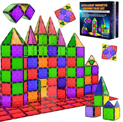 Desire Deluxe Magnetic Building Blocks Tiles Montessori Kids Toys for Boys & Girls – Learning Educational Construction Set Gift – Birthday, for 3-8 Year of Age 