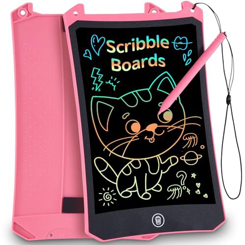 Gifts for Girls Kids Toys - 8.5inch LCD Writing Tablet Colorful Drawing Pad Educational Graffiti Doodle Board Etch Sketch for 3-7 Year Old Boys Girls Toddler, Birthday 