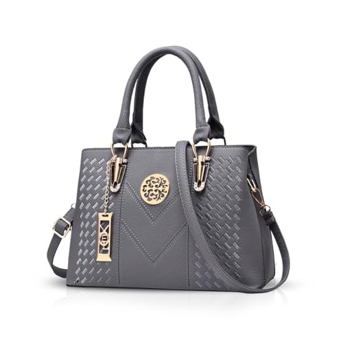 NICOLE&DORIS Women Handbags Fashion Top Handles Bags Elegant Shoulder Bags for women classic Handbags Shopper Ladies Crossbody Bag Gray