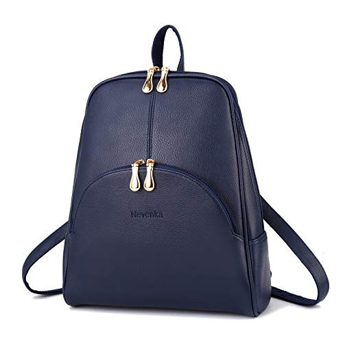 Nevenka Women Fashion Backpack Purse Leather Rucksack Bag Girls Casual Daypacks