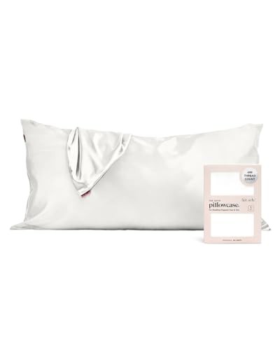 Kitsch 100% Satin Pillowcase with Zipper, Softer Than Silk Pillowcase for Hair & Skin, Cooling Pillow case, Satin Pillow Case Cover 