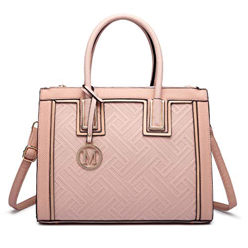 Miss Lulu Handbag For Women Shoulder Top Handle Bag Tote Bag PU Leather Look Fashion