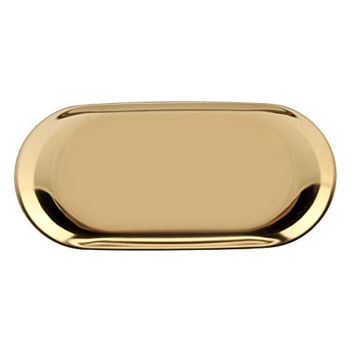 HERCHR Stainless Steel Decorative Trays, Nordic Style Jewelry Cake Plate Tea Tray Home Decoration Appliances