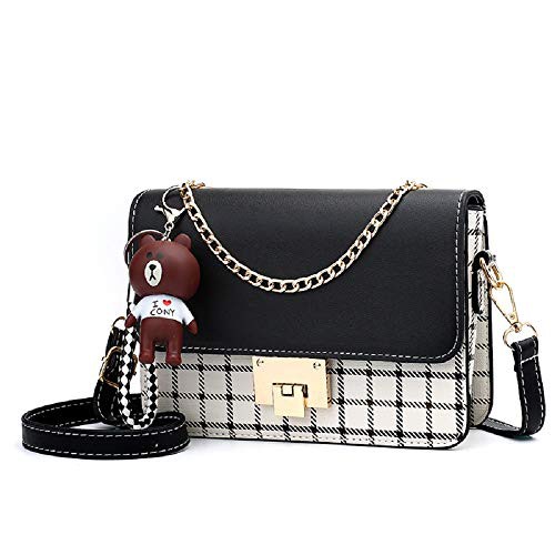 zhongningyifeng Crossbody Bag Shoulder Bag for Women Leather Small Purses Handbags Fashion with Chain Strap 