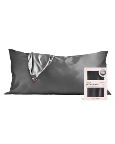 Kitsch 100% Satin Pillowcase with Zipper, Softer Than Silk Pillowcase for Hair & Skin, Cooling Pillow case, Satin Pillow Case Cover 
