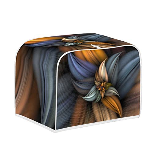 Kuiaobaty 2/4 slice Bread Toaster Machine Protective Cover Dust Proof, Stain Resistant Kitchen Appliance Covers, Abstract Art Flower