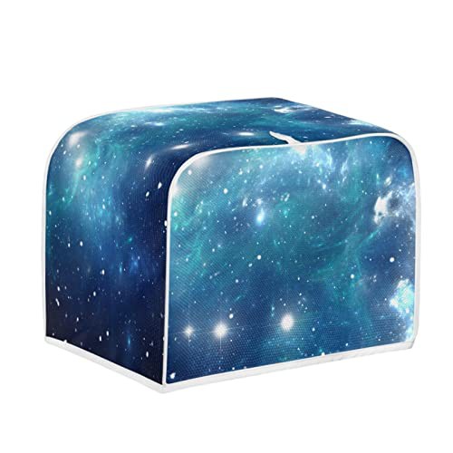 Kuiaobaty Blue Stars Sky 2-Slice Toaster Cover Bread Maker Cover, Washable Stain Resistant Kitchen Appliance Organizer Bag Cover