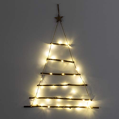GloBrite LED Lit Twig Wall Hanging Branch Christmas Tree Decoration Light, Decoration Home Accessories, Battery Operated