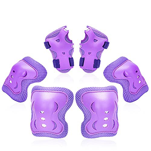 Kids/Youth Knee Pads Elbow Pad Wrist Guards Protective Gear Set, for Child Roller Skates, Cycling Bike, Skateboard, Inline Skatings, Scooter Riding, BMX bike, And Other Outdoor Sports Activities