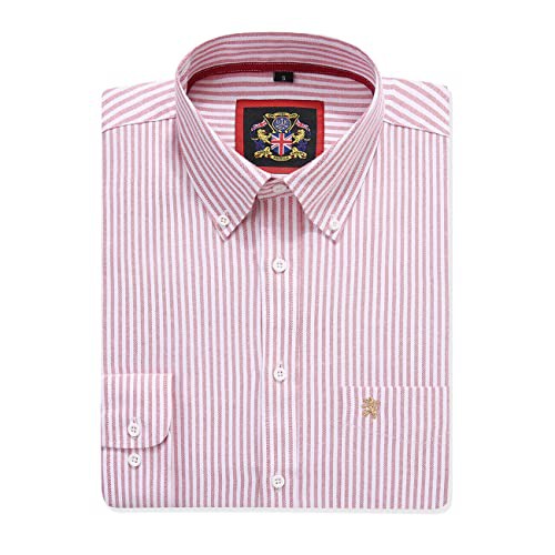 JANEO BRITISH APPAREL Nos Tibi Serviat UK Co Mens Long Sleeve Shirt, English Oxford Button Down, Authentic Oxford Fabric, Formal or Casual Menswear Shirts.