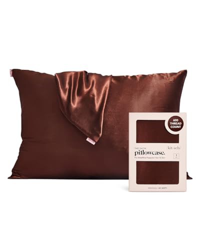 Kitsch 100% Satin Pillowcase, Softer Than Silk, Vegan Silk Pillowcase 