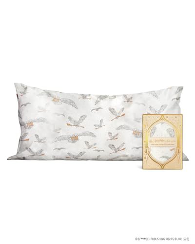Harry Potter x Kitsch Satin Pillowcase with Zipper | Softer Than Silk Pillow Cases for Hair and Skin Cooling Pillow Cases Covers | Satin Pillow Cases King Size 