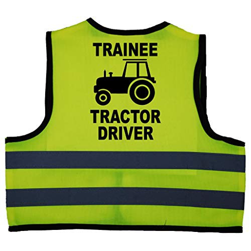 Baby Children Kids Hi Vis Safety Jacket Vest Trainee Tractor Driver Size 0-12 Months Yellow