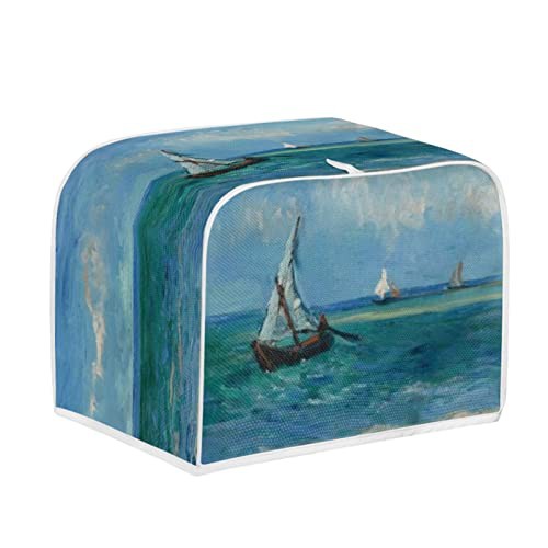 Kuiaobaty Van Gogh Art Toaster 2 Slice Cover,Dust-Proof Bread Machine Cover, Kitchen Appliance Covers, Seascape at Saintes-Maries