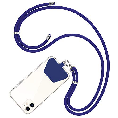 COCASES Crossbody Phone Lanyard Strap with Patch, Adjustable Nylon Neck Strap Necklace Phone Compatible with Most Smartphones 