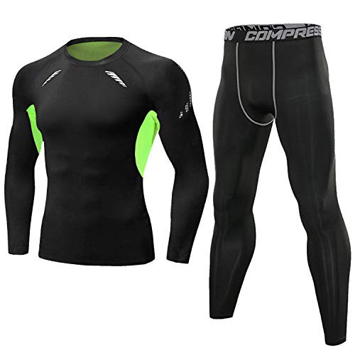 Sykooria Men's Thermal Underwear T-Shirt Set 