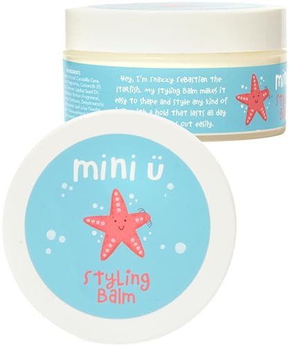 Mini U Styling Balm Kids - Easy to Style & Wash Hair Balm - Watermelon Scented Vegan Balm with Jojoba Oil Kids Hair Styling Products - Hair Products for Styling Toddlers & Children’s Hair - 100 ml