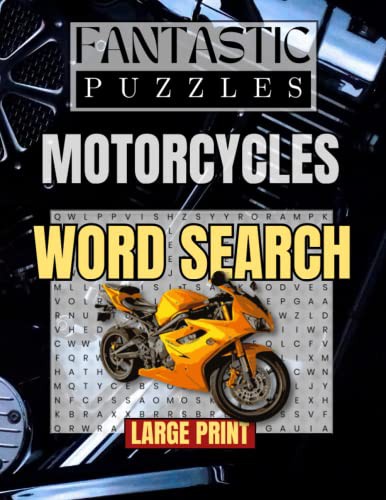 Fantastic Puzzles Motorcycles Word Search