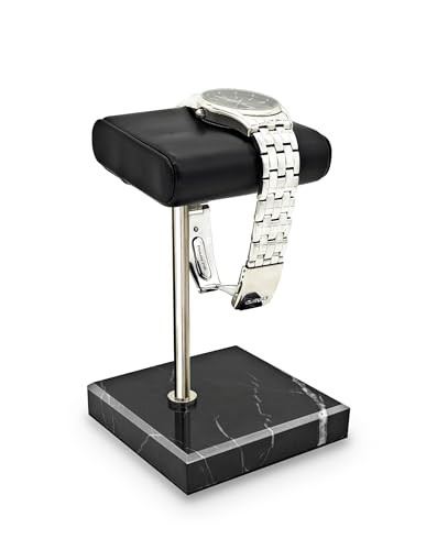 Watch Stand for Men, Single Watch Holder Leather Watch Tray Bracelet Display Stand Jewelry Organizer for Watches, Bracelets Watch Accessory Gifts for Men on Christmas