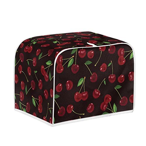 Kuiaobaty Cherry Print Toaster Cover for 2 Slice 
