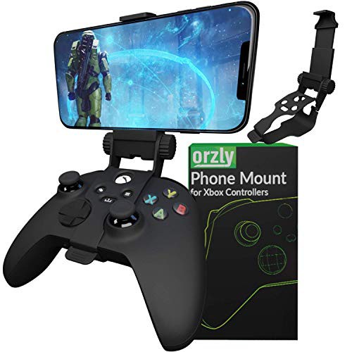 Xbox Series X Controller Mobile Gaming Clip, Xbox Controller Phone Mount Adjustable Phone Holder Clamp Compatible with Xbox Series X|S, Xbox One, Xbox One S, Xbox One X-Carbon Black