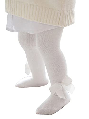 YILEEGOO Baby Toddler Girls Tights Rib Knit Pantyhose With Velvet Bows Chritsmas Valentine's Day Leggings Pants Infant Stockings