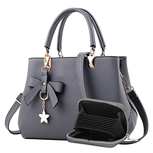 wocharm PU Leather Ladies Shoulder Bag, Top Handle Bag, Womens Handbags Fashion Tote Bag for Casual & Work