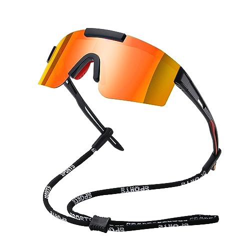 FDEETY Polarised Sports Sunglasses Cycling Goggles UV400 Protection Bike Eyewear for Outdoor Activities Running Climbing Running Fishing Golf Adults Unisex 