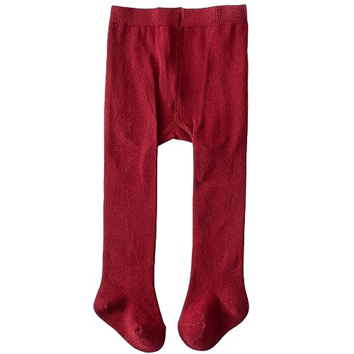 YILEEGOO Baby Toddler Girls Tights Rib Knit Pantyhose With Velvet Bows Chritsmas Valentine's Day Leggings Pants Infant Stockings