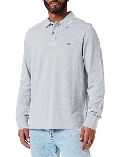 GANT Mens Shield Long Sleeve Pique Rugger Evening
