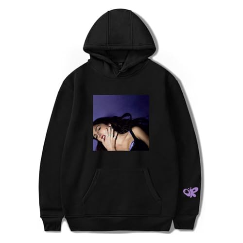 Hoodie Olivia Rodrigo Printed Long Sleeve Hoodie Singer Hip Hop Street Black Hoodie Women's Men's Fashionable Fun Sports Pullover XS-3XL