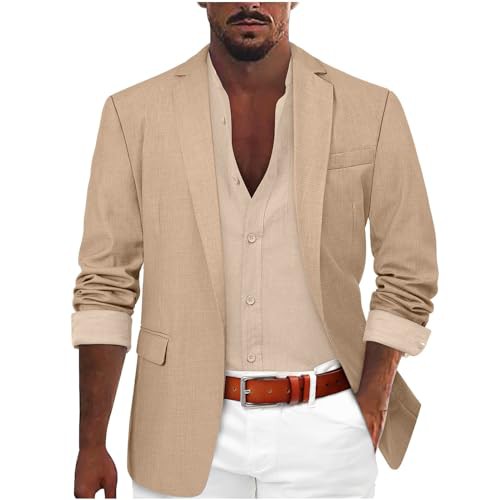 Men's Blazer Casual Sports Coats One Button Lightweight Suit Relaxed Fit Printed Men Spring Shirts v Neck Blazer Men Fashionable Date Quick Dry Suit for Men Slim fit Shirt tee Blazer Jacket