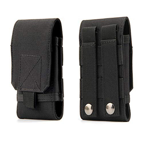 Universal Tactical Molle Holster Army Mobile Phone Belt Pouch edc Security Pack Carry Accessory Kit Waist Bag Case Compatible iPhone 13 mini 12 mini 11 mini 6/6s 7 8 SE Samsung Galaxy S4 mini