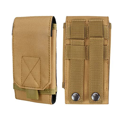 Universal Tactical Molle Holster Army Mobile Phone Belt Pouch edc Security Pack Carry Accessory Kit Waist Bag Case Compatible iPhone 13 PRO X XS Max XR 7 8 6/6s Plus Samsung Galaxy S10 S9 S8 Plus