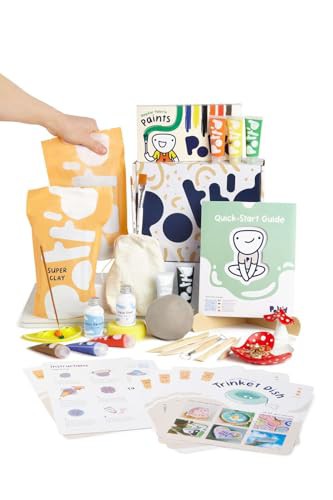 Pott'd at Home Pottery Kit for Adults. Air Dry Clay Kit for Beginners. Craft Kit for Adults Includes