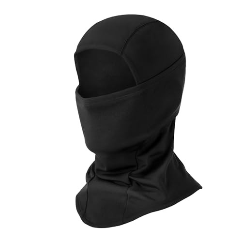 Balaclava Black Face Mask Set, 1 Pack Ski Masks and Neck Warmer Snoods for Men, Thermal Fleece Headwear for Winter Sports, Cycling, Motorcycling, and Outdoor Activities