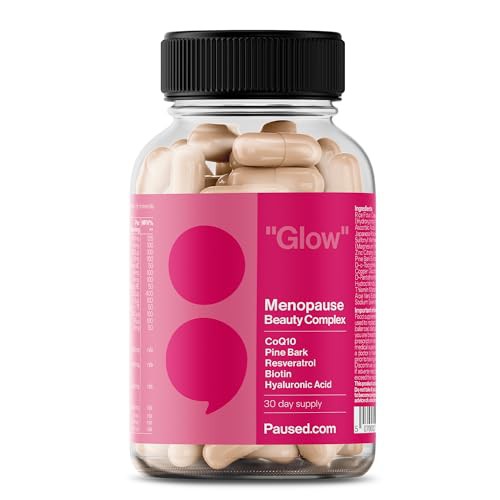 Skin, Hair & Nail Health Supplement - 60 Capsules | Enhanced Menopause Beauty Complex Support with Vital Plant Nutrients | Promotes Collagen & UV Protection | Vegan, Non-GMO, Gluten-Free