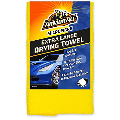Car Cleaning Kit, Armor All, MicrOfibre Drying Towel, Extra Large, Set Of 1, Yellow